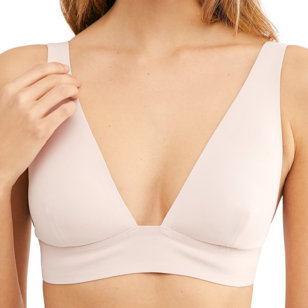 Free People Erin Scuba Bralette Pink Small